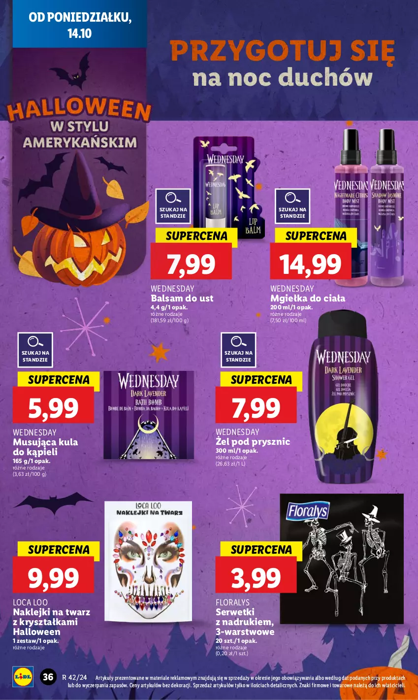 Gazetka promocyjna Lidl - GAZETKA - ważna 14.10 do 16.10.2024 - strona 38 - produkty: Balsam do ust, Flora, Klej, Kula do kąpieli, Mus, Ser, Serwetki