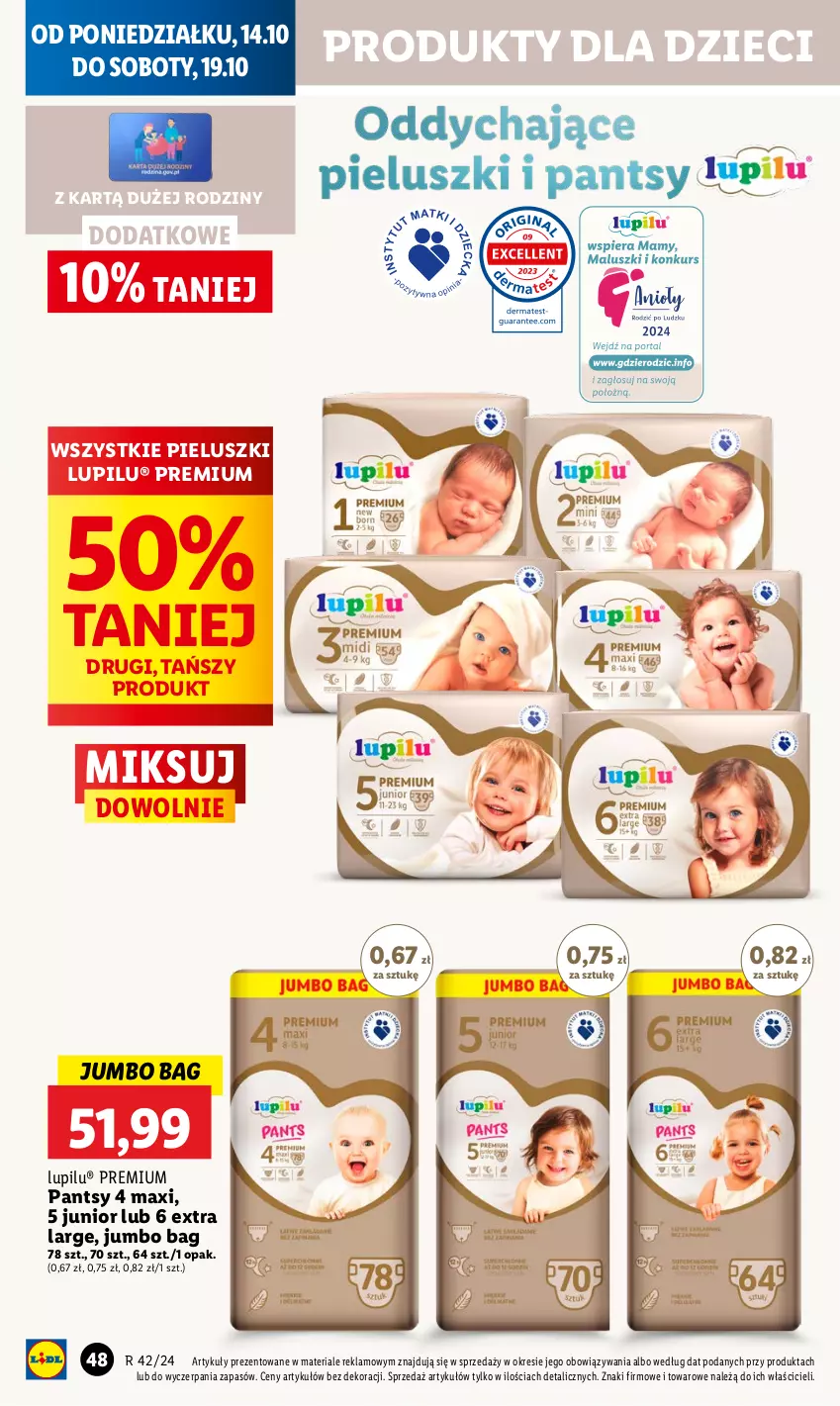 Gazetka promocyjna Lidl - GAZETKA - ważna 14.10 do 16.10.2024 - strona 52 - produkty: Dzieci, O Bag