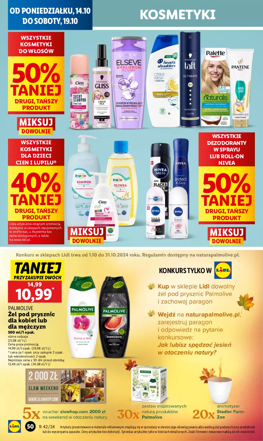 Gazetka promocyjna Lidl - GAZETKA - ważna 14.10 do 16.10.2024 - strona 54 - produkty: Dezodorant, Dzieci, Kosmetyki dla dzieci, Nivea, Palmolive