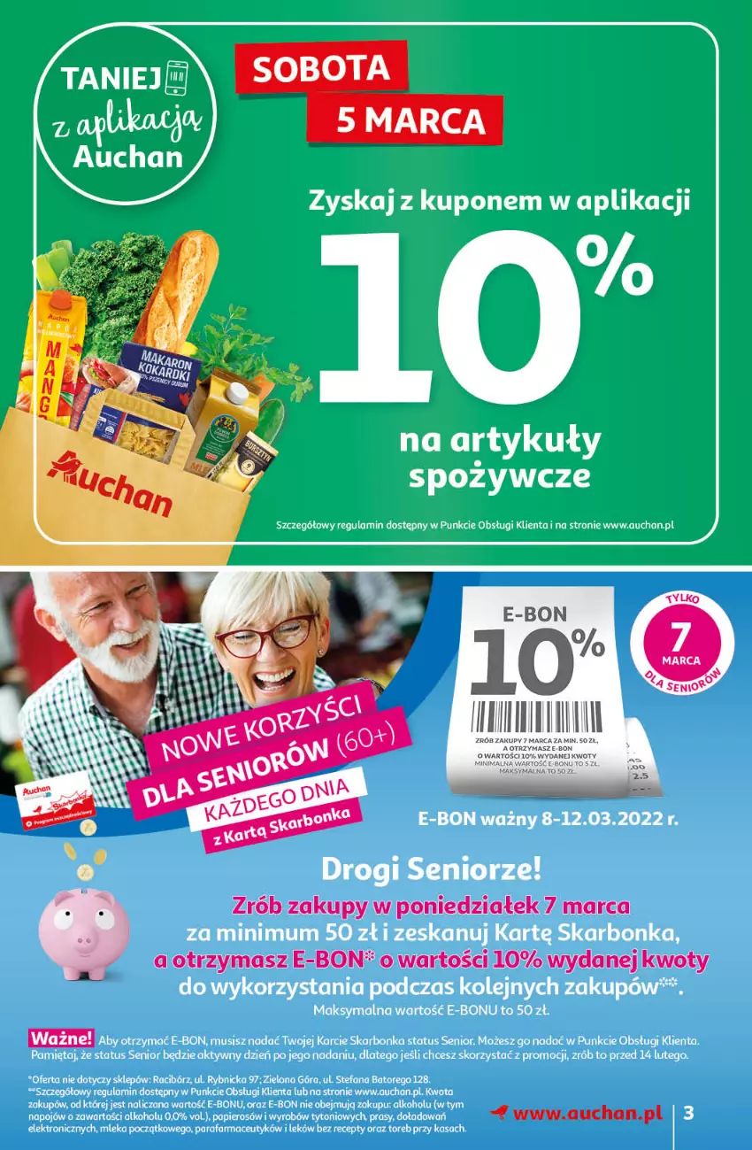 Gazetka promocyjna Auchan - przeNISKIE CENY prze smacznego Dnia Kobiet Hipermarkety - ważna 03.03 do 09.03.2022 - strona 3 - produkty: Fa
