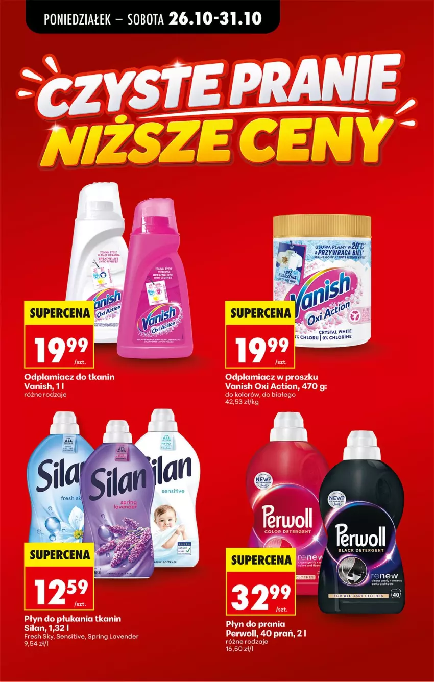 Gazetka promocyjna Biedronka - Od Poniedziałku - ważna 26.10 do 31.10.2026 - strona 13 - produkty: Odplamiacz, Płyn do płukania, Płyn do prania, Vanish