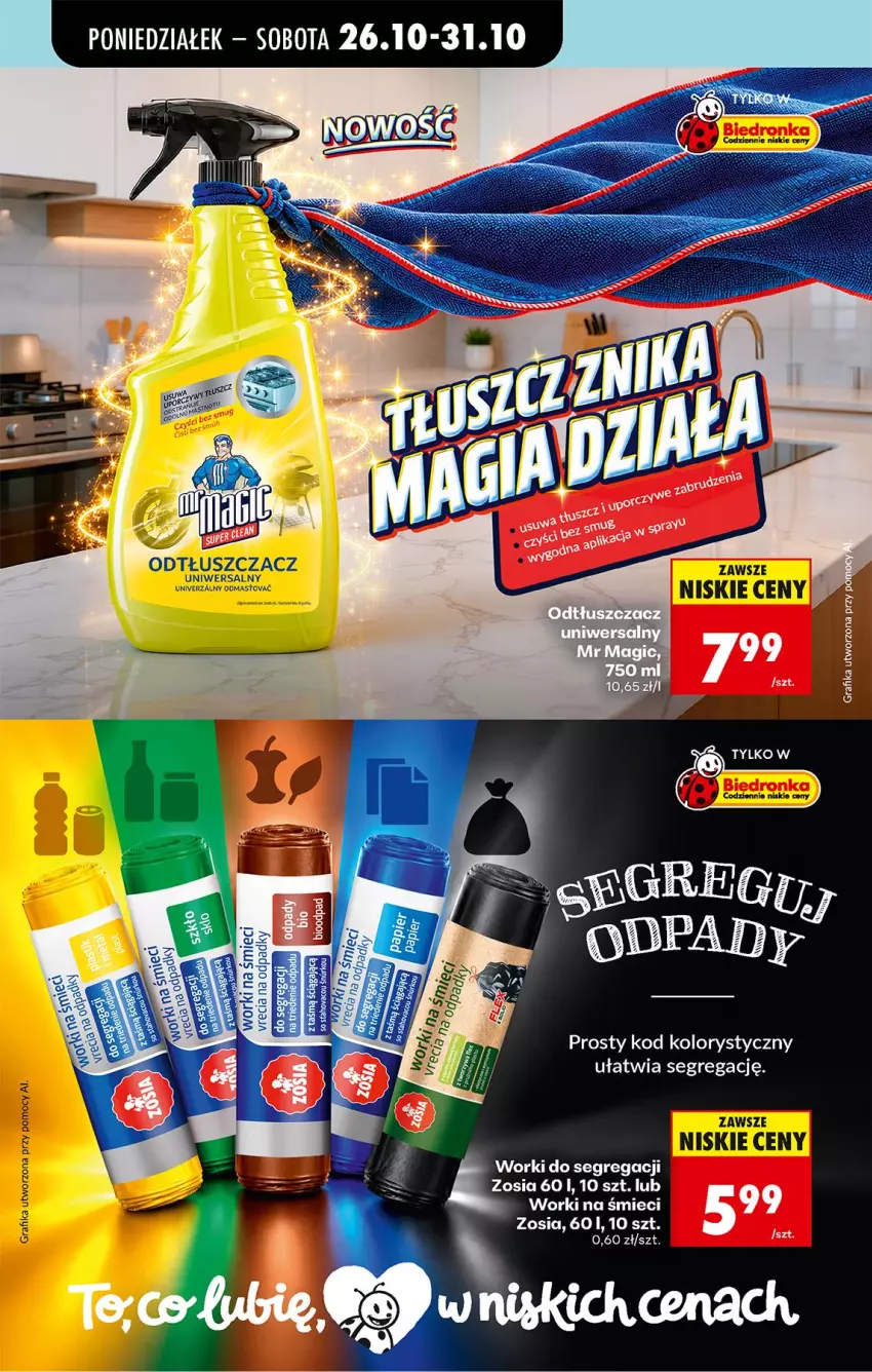 Gazetka promocyjna Biedronka - Od Poniedziałku - ważna 26.10 do 31.10.2026 - strona 16 - produkty: Gra, Grafika, Worki na śmiec, Worki na śmieci