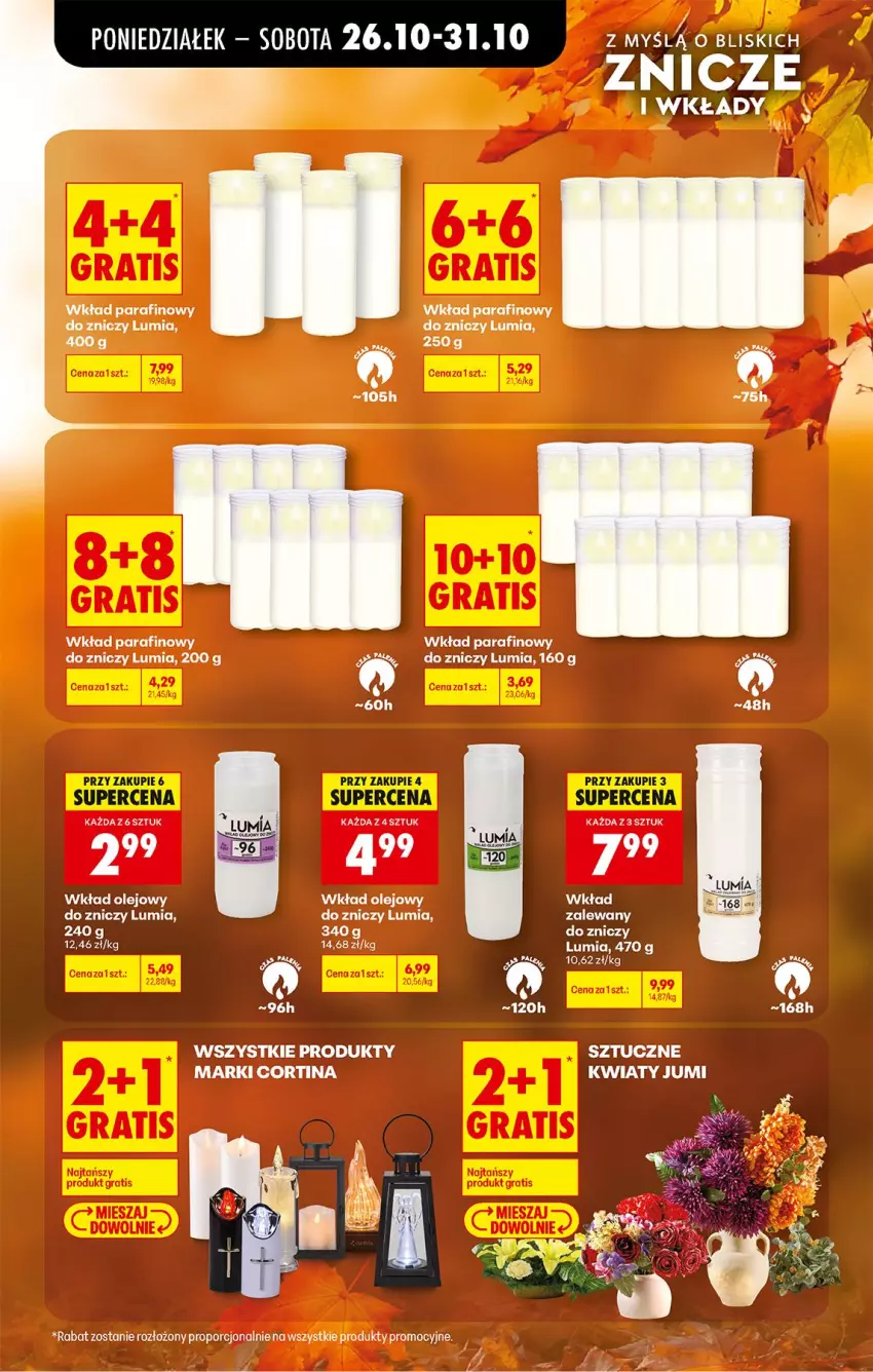 Gazetka promocyjna Biedronka - Od Poniedziałku - ważna 26.10 do 31.10.2026 - strona 19 - produkty: Olej, Por, Wkład olejowy, Znicz
