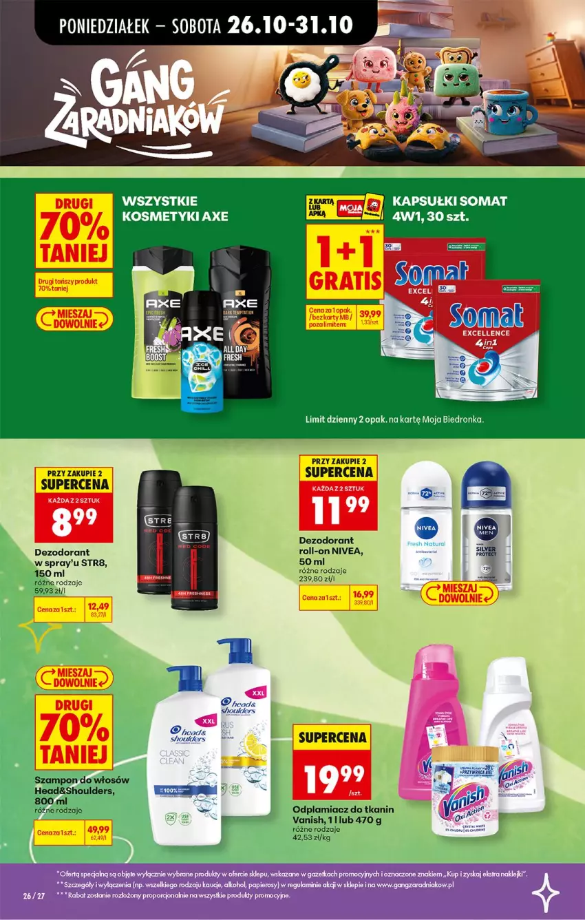 Gazetka promocyjna Biedronka - Od Poniedziałku - ważna 26.10 do 31.10.2026 - strona 36 - produkty: Dezodorant, Nivea, Odplamiacz, Vanish