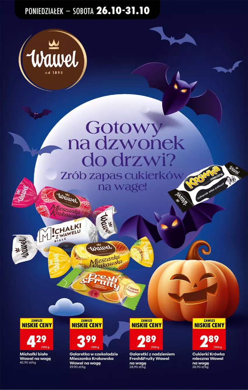 Gazetka promocyjna Biedronka - Od Poniedziałku - ważna 26.10 do 31.10.2026 - strona 64 - produkty: Cukier, Cukierki, Gala, Galaretka, Galaretki, Michałki, Wawel