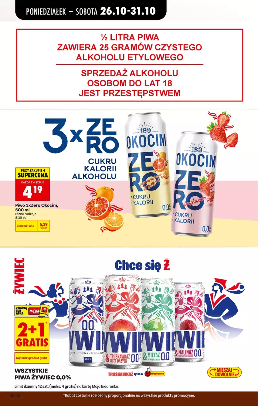 Gazetka promocyjna Biedronka - Od Poniedziałku - ważna 26.10 do 31.10.2026 - strona 74 - produkty: Bazyl, Gra, Koc, Okocim, Piwa, Piwo, Por