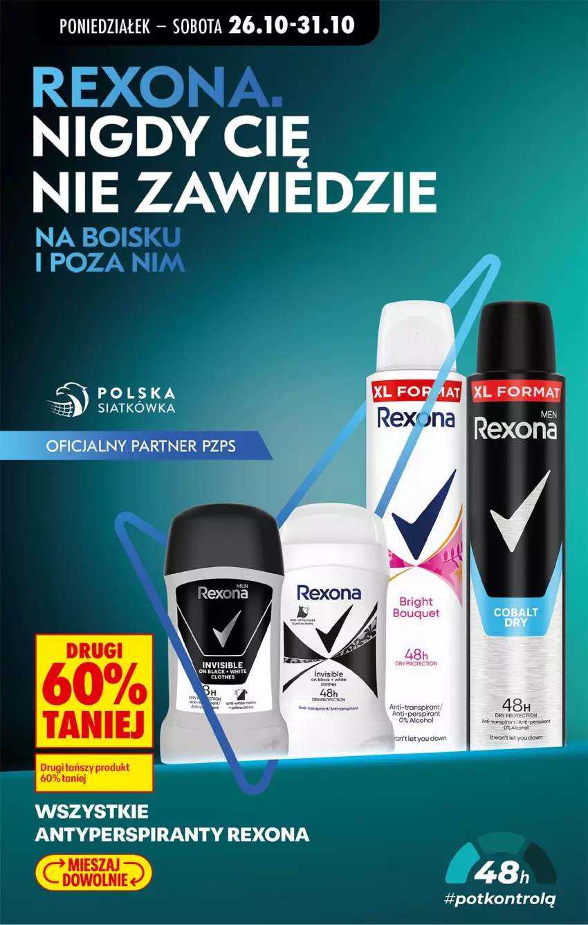 Gazetka promocyjna Biedronka - Od Poniedziałku - ważna 26.10 do 31.10.2026 - strona 81 - produkty: Antyperspirant, Lack, Por, Rexona, Tran