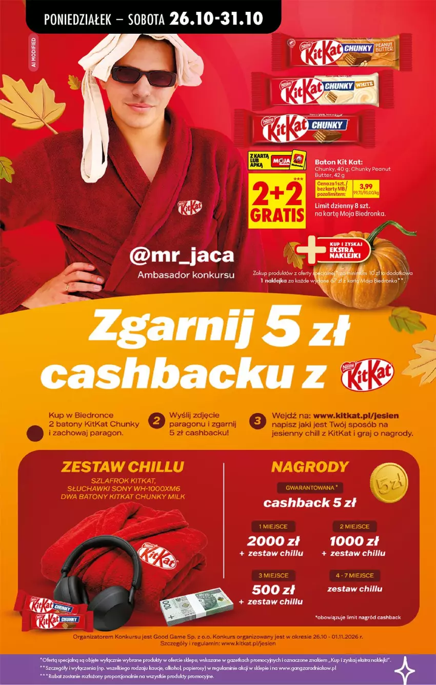 Gazetka promocyjna Biedronka - Od Poniedziałku - ważna 26.10 do 31.10.2026 - strona 93 - produkty: Baton, Kit Kat