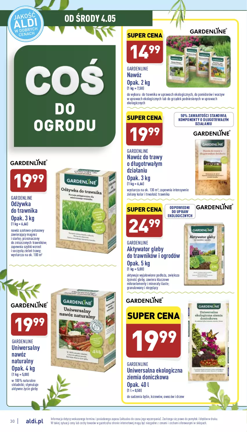 Gazetka promocyjna Aldi - Pełny katalog - ważna 02.05 do 07.05.2022 - strona 30 - produkty: Gra, Magnez, Nawóz, Odżywka