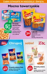 Gazetka promocyjna Żabka - Gazetka - ważna od 26.04 do 26.04.2022 - strona 41 - produkty: Piec, Pistacje, Lajkonik, Orzeszki, Migdały, Felix, Precelki