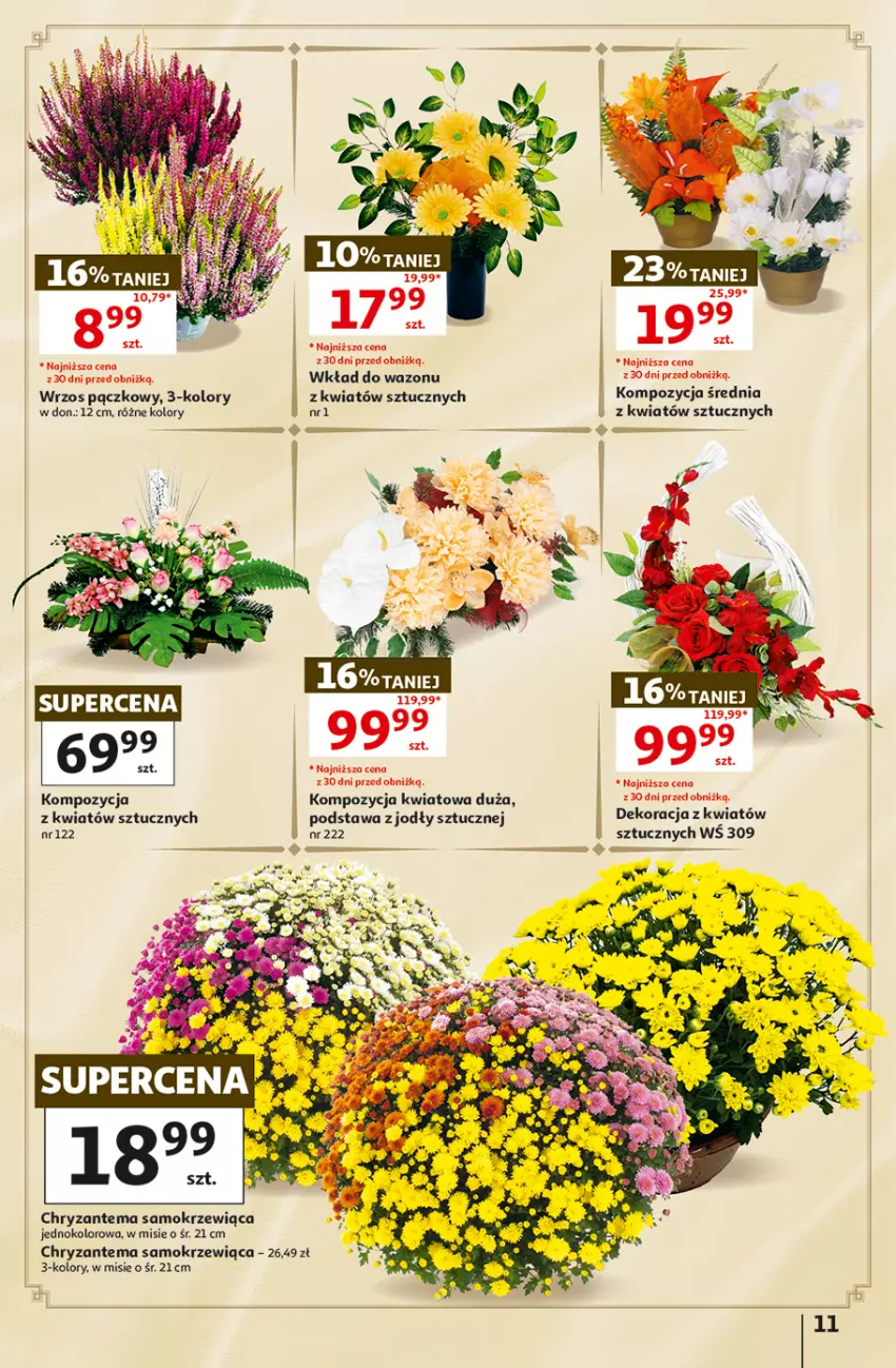 Gazetka promocyjna Auchan - 30 Lat Hipermarket - ważna 15.10 do 21.10.2026 - strona 11 - produkty: Chryzantema, Wazon