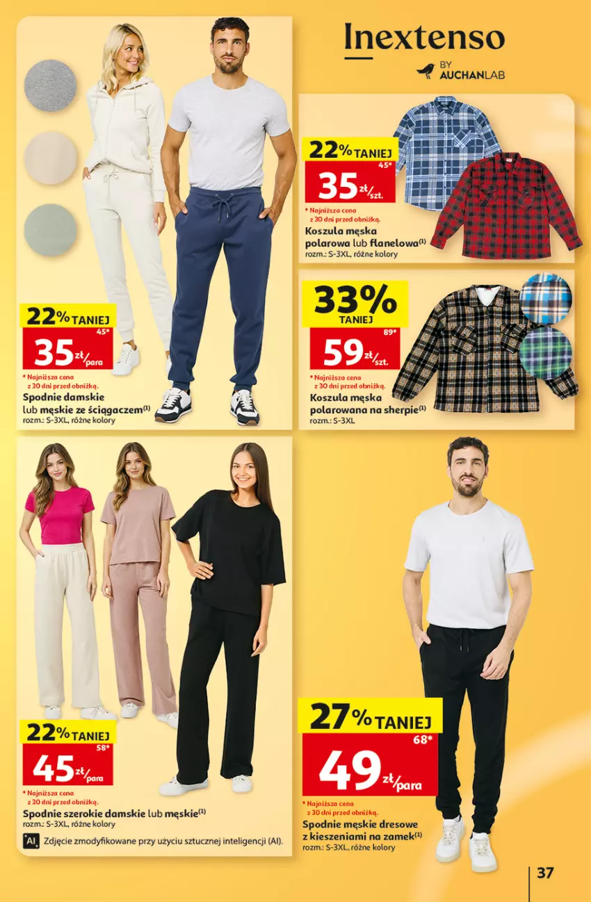Gazetka promocyjna Auchan - 30 Lat Hipermarket - ważna 15.10 do 21.10.2026 - strona 37 - produkty: Dres, Intel, Kosz, Koszula, Spodnie