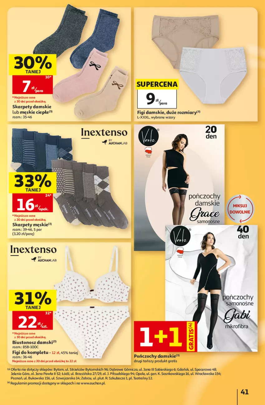 Gazetka promocyjna Auchan - 30 Lat Hipermarket - ważna 15.10 do 21.10.2026 - strona 41 - produkty: Acer, Biustonosz, Cars, Figi, Gra, Karp, Pończochy, Sos