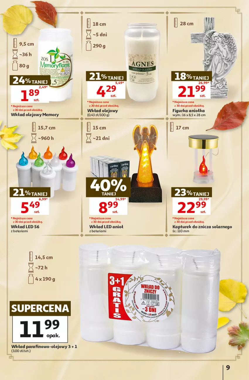 Gazetka promocyjna Auchan - 30 Lat Hipermarket - ważna 15.10 do 21.10.2026 - strona 9 - produkty: Bateria, Olej, Wkład olejowy, Znicz