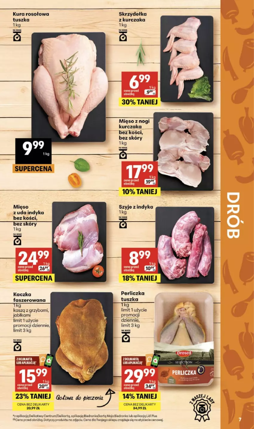 Gazetka promocyjna Delikatesy Centrum - Franczyza DC08 Czwartek - ważna 19.02 do 25.02.2026 - strona 7 - produkty: Fa, Jabłka, Kaczka, Kurczak, Mięso, Perliczka, Piec, Rum, Tusz