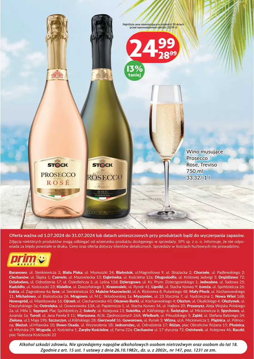 Gazetka promocyjna Prim Market - ważna 01.07 do 31.07.2024 - strona 8 - produkty: Mus, Prosecco, Wino