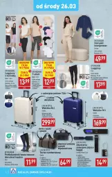 Gazetka promocyjna Aldi - Artykuły przemysłowe i tekstylia - Gazetka - ważna od 29.03 do 29.03.2025 - strona 4 - produkty: Piec, Gin, Walizka, O Bag, T-shirt, Pasek, Torba, Legginsy, Waga, Fa