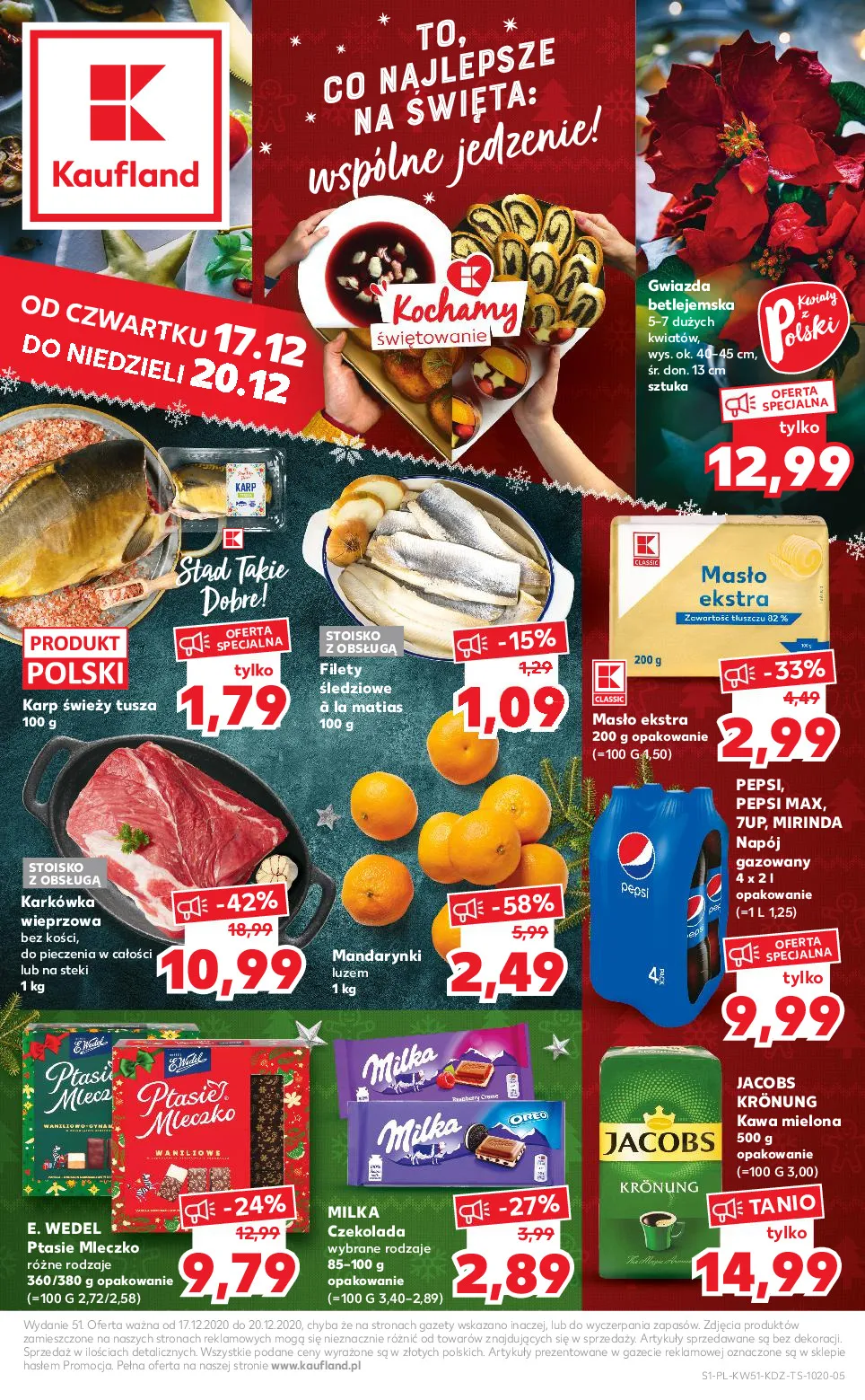 Gazetka promocyjna Kaufland - Wspólne jedzenie - ważna 17.12 do 20.12.2020 - strona 1