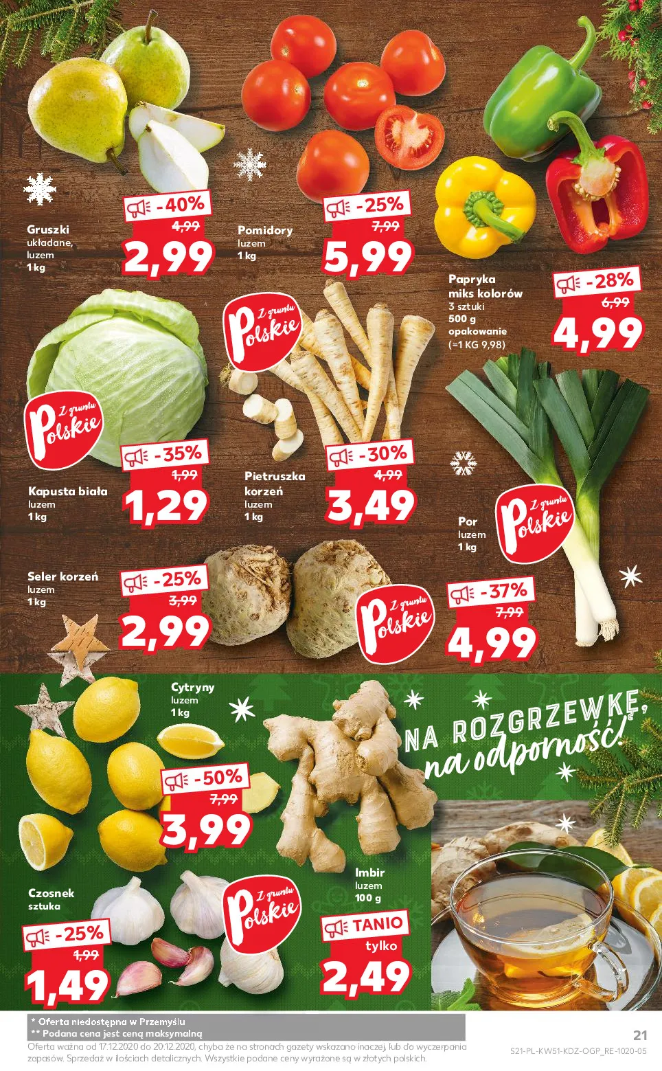 Gazetka promocyjna Kaufland - Wspólne jedzenie - ważna 17.12 do 20.12.2020 - strona 21