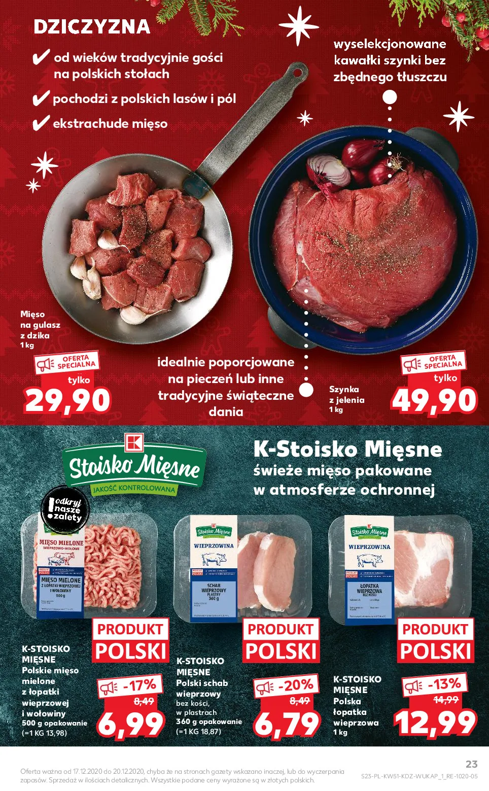 Gazetka promocyjna Kaufland - Wspólne jedzenie - ważna 17.12 do 20.12.2020 - strona 23