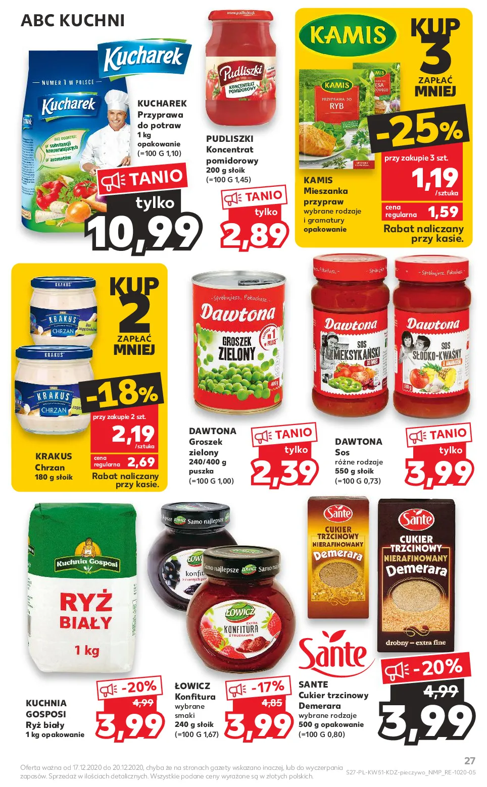 Gazetka promocyjna Kaufland - Wspólne jedzenie - ważna 17.12 do 20.12.2020 - strona 27