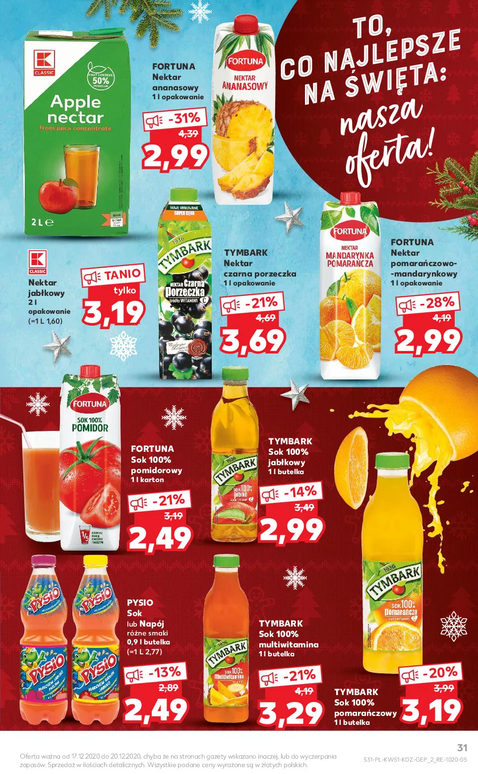 Gazetka promocyjna Kaufland - Wspólne jedzenie - ważna 17.12 do 20.12.2020 - strona 31