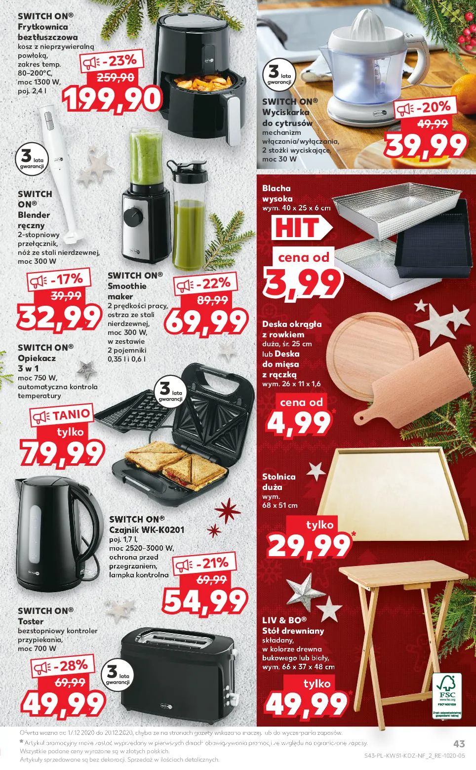 Gazetka promocyjna Kaufland - Wspólne jedzenie - ważna 17.12 do 20.12.2020 - strona 43