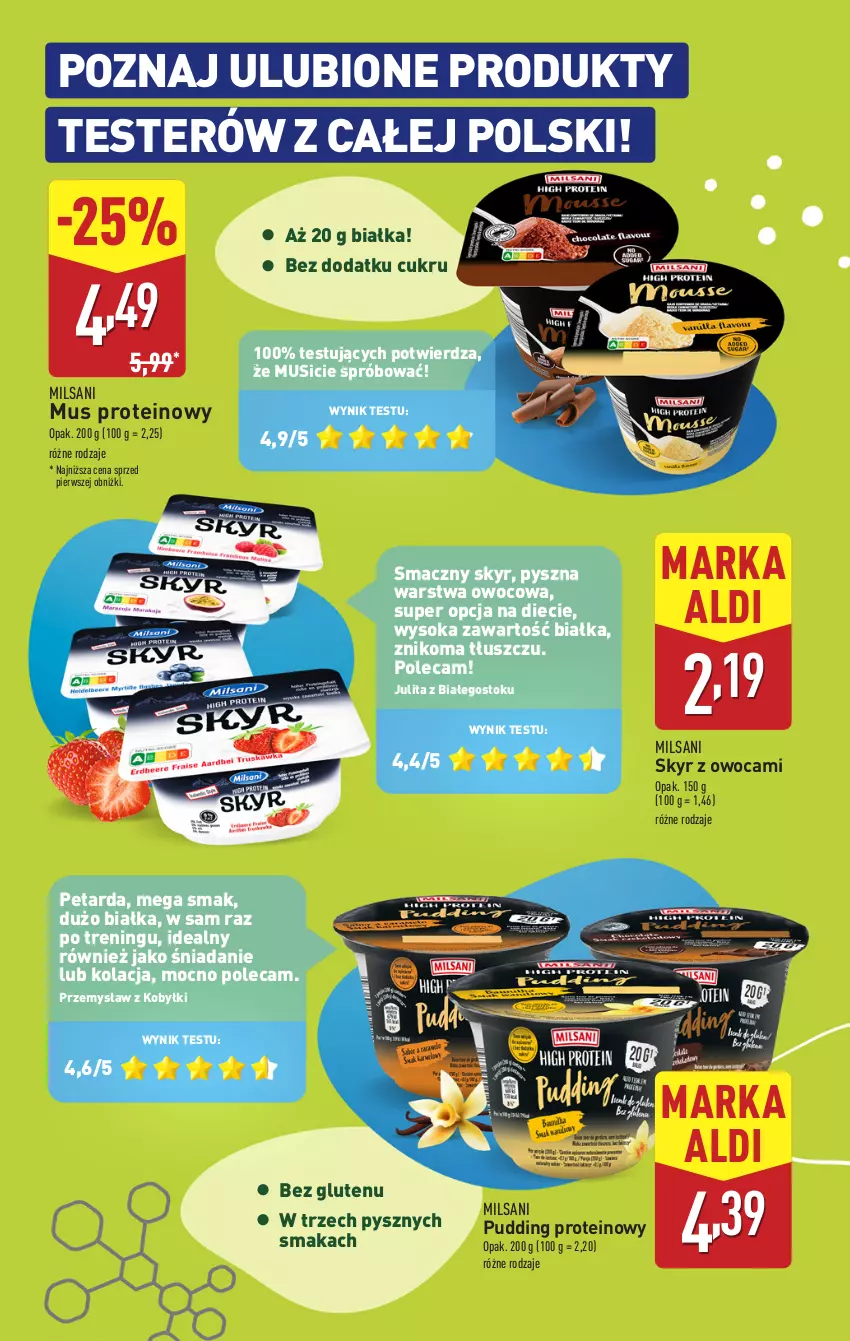 Gazetka promocyjna Aldi - Pełna oferta - ważna 07.01 do 11.01.2025 - strona 20 - produkty: Mus, Pudding, Sok