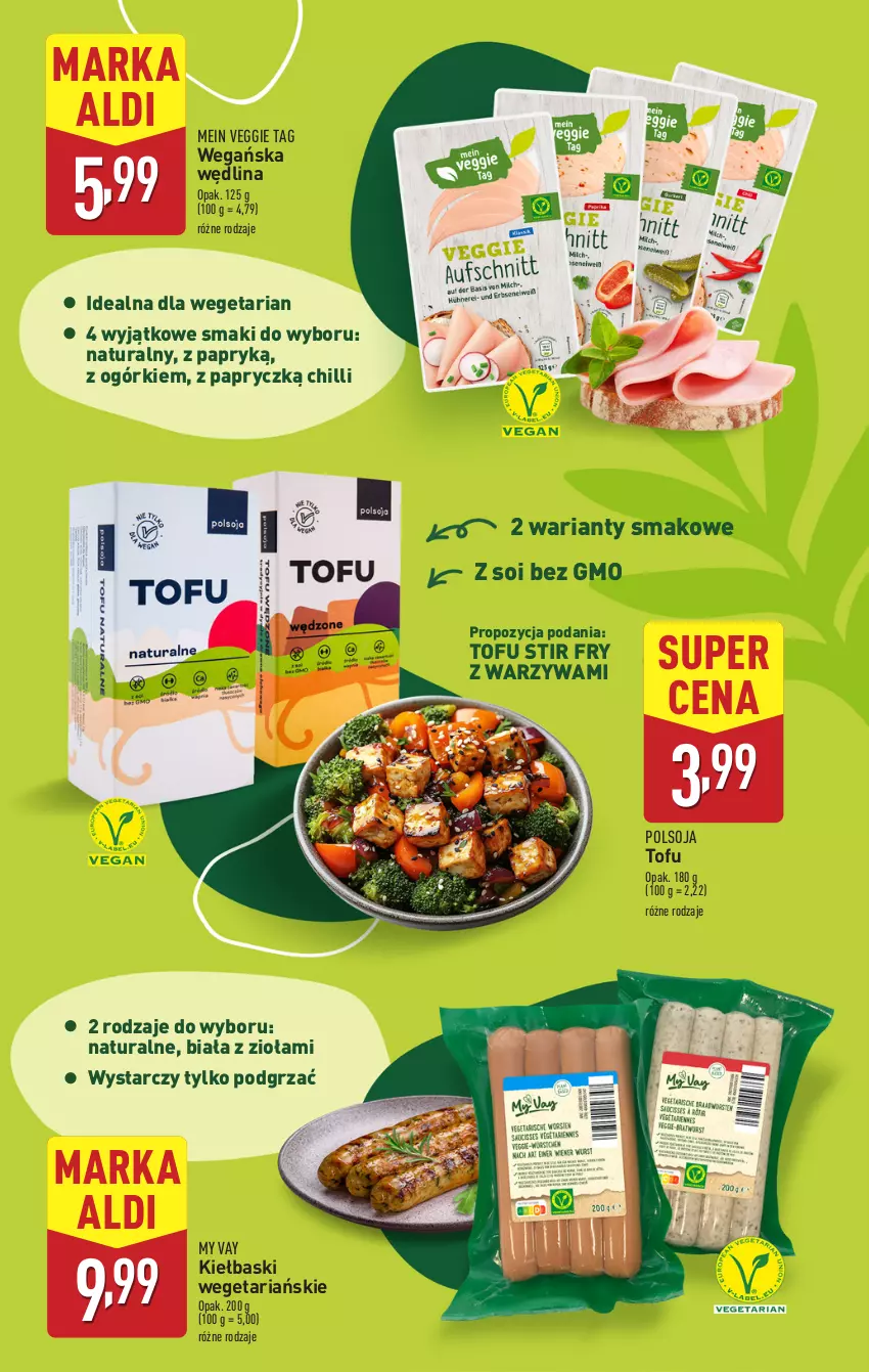 Gazetka promocyjna Aldi - Pełna oferta - ważna 07.01 do 11.01.2025 - strona 22 - produkty: Tofu, Warzywa, Wędlina