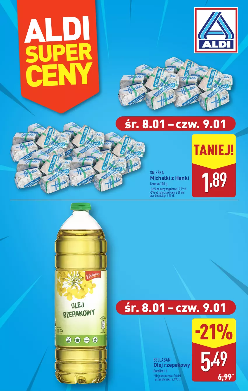 Gazetka promocyjna Aldi - Pełna oferta - ważna 07.01 do 11.01.2025 - strona 30 - produkty: Bell, Bella, Michałki, Olej, Olej rzepakowy