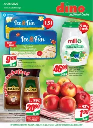 Gazetka promocyjna Dino - Gazetka 38 - Gazetka - ważna od 26.09 do 26.09.2023 - strona 1 - produkty: Kawa rozpuszczalna, Kawa, Velvet, Lody, Jacobs Velvet, Jacobs