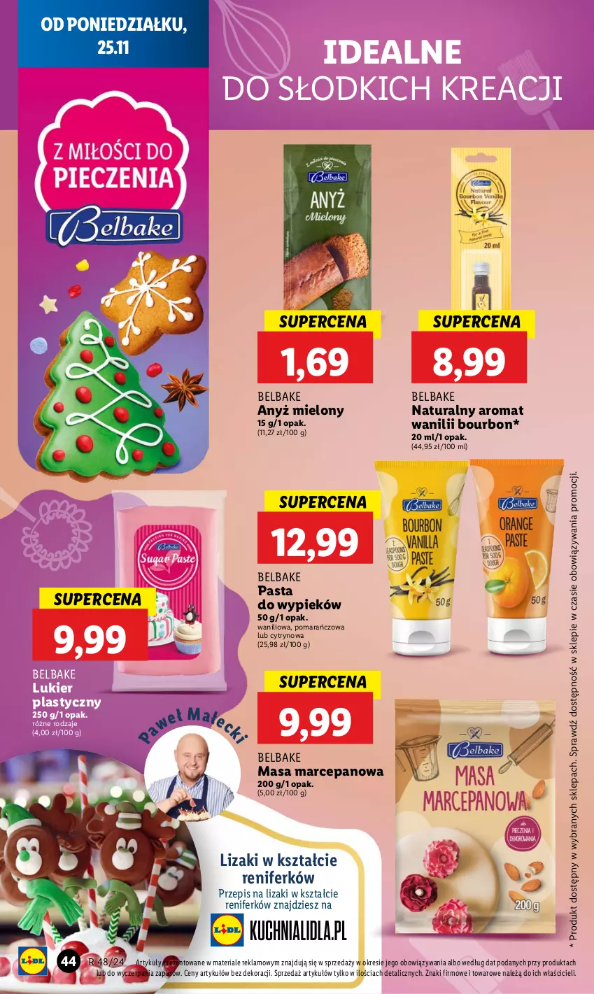 Gazetka promocyjna Lidl - GAZETKA - ważna 25.11 do 27.11.2024 - strona 46 - produkty: Bourbon, Lizaki, Renifer