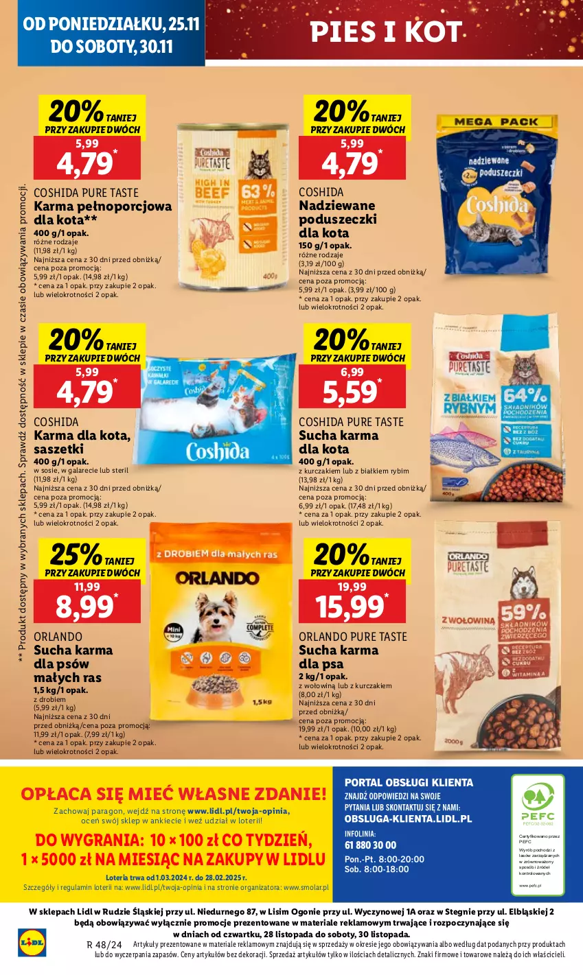 Gazetka promocyjna Lidl - GAZETKA - ważna 25.11 do 27.11.2024 - strona 68 - produkty: Gala, Gra, Kurczak, Mola, Por, Pur, Sos, Sucha karma, Top