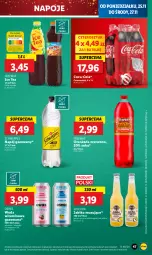 Gazetka promocyjna Lidl - GAZETKA - Gazetka - ważna od 27.11 do 27.11.2024 - strona 49 - produkty: Sok, Mus, Ice tea, Coca-Cola, Napoje, Oranżada, Schweppes, Napój gazowany, Oshee, Woda, Gres, Napój, Magnez