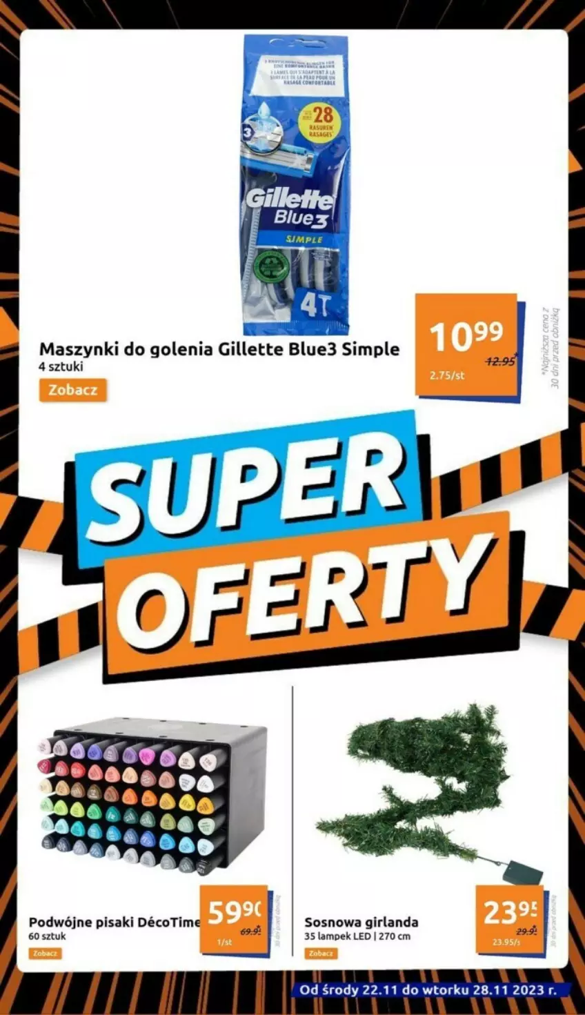 Gazetka promocyjna Action - ważna 22.11 do 28.11.2023 - strona 12 - produkty: Gillette, Girlanda, Sos