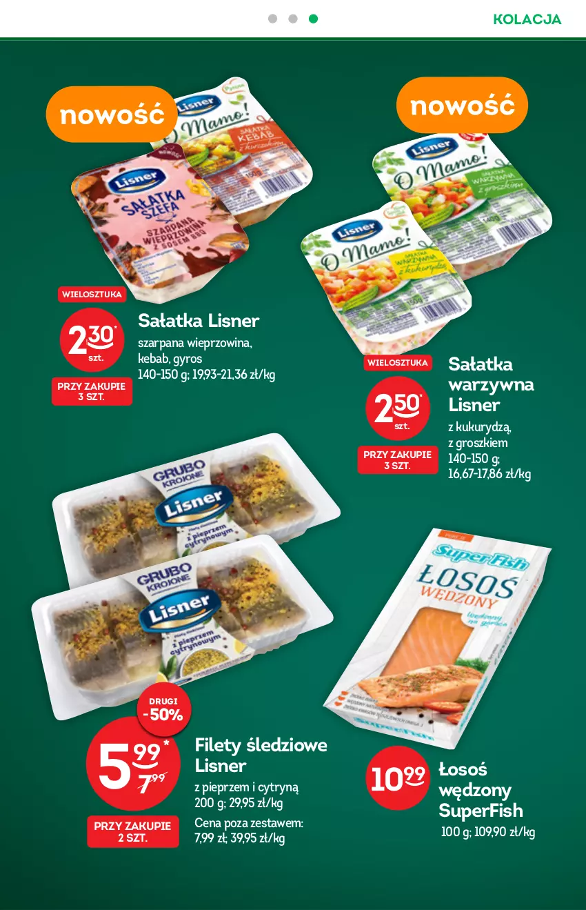 Gazetka promocyjna Żabka - ważna 13.10 do 19.10.2021 - strona 40 - produkty: Gyros, Kebab, Lisner, Pieprz, Sałat, Sałatka, Sałatka warzywna, Wieprzowina