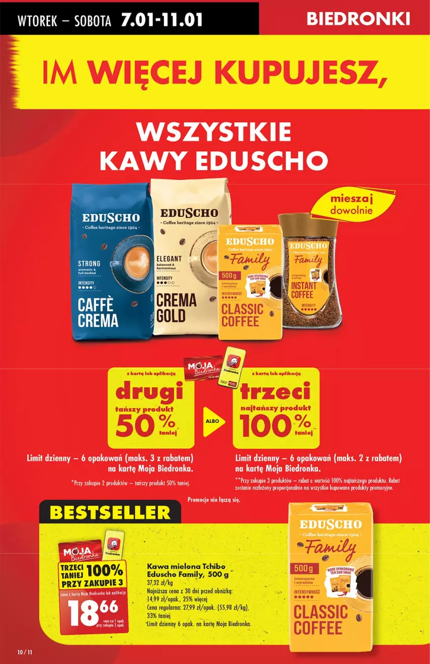 Gazetka promocyjna Biedronka - Od Wtorku - ważna 07.01 do 11.01.2025 - strona 10 - produkty: Fa, Kawa, Kawa mielona, Koc, Por, Tchibo