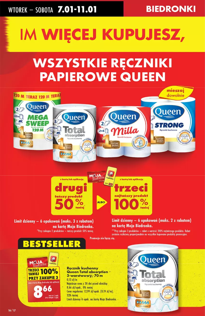 Gazetka promocyjna Biedronka - Od Wtorku - ważna 07.01 do 11.01.2025 - strona 16 - produkty: LG, Papier, Pizza, Por, Ręcznik, Ręcznik kuchenny, Ręczniki papierowe