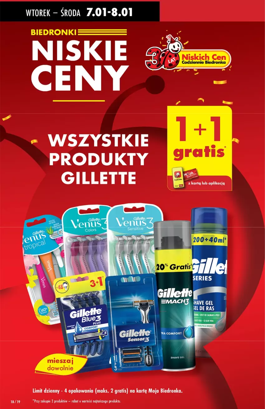 Gazetka promocyjna Biedronka - Od Wtorku - ważna 07.01 do 11.01.2025 - strona 18 - produkty: Gillette, Gra