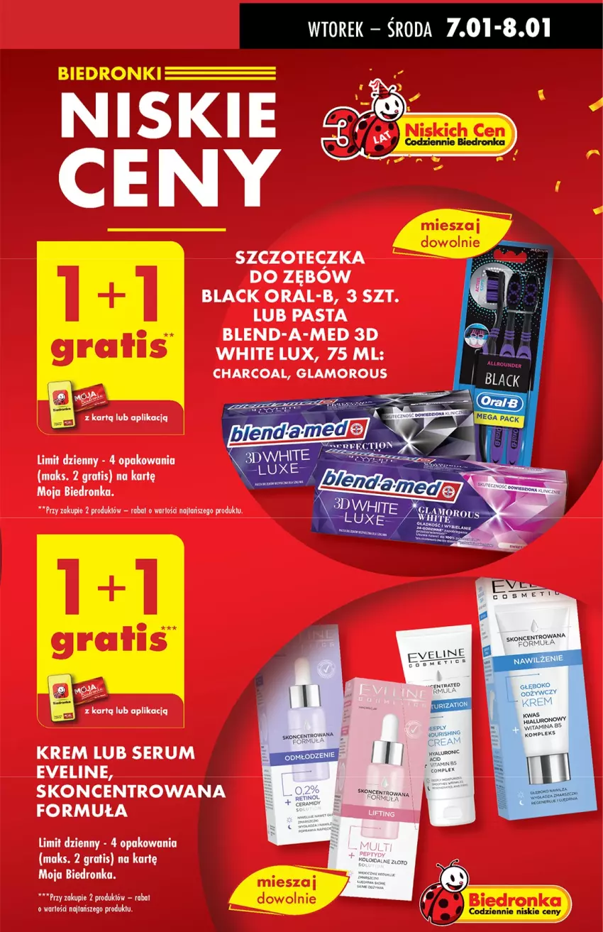 Gazetka promocyjna Biedronka - Od Wtorku - ważna 07.01 do 11.01.2025 - strona 19 - produkty: Blend-a-Med, Eveline, Gra, Lack, Rum, Ser, Serum, Szczoteczka, Szczoteczka do zębów