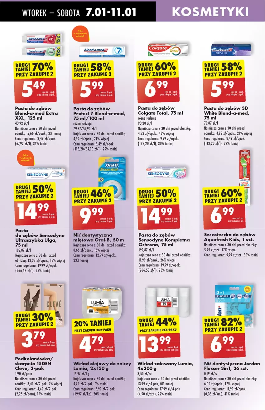 Gazetka promocyjna Biedronka - Od Wtorku - ważna 07.01 do 11.01.2025 - strona 68 - produkty: Aquafresh, BIC, Blend-a-Med, Colgate, Colgate Total, Karp, LG, Nić dentystyczna, Olej, Pasta do zębów, Podkolanówka, Roleta, Sensodyne, Ser, Szczoteczka, Szczoteczka do zębów, Wkład olejowy, Znicz