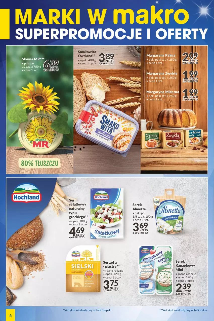 Gazetka promocyjna Makro - [Oferta specjalna] Marki w MAKRO - ważna 08.02 do 21.02.2022 - strona 6 - produkty: Almette, Margaryna, Palma, Sałat, Ser, Serek, Serek kanapkowy, Słynne, Smakowita