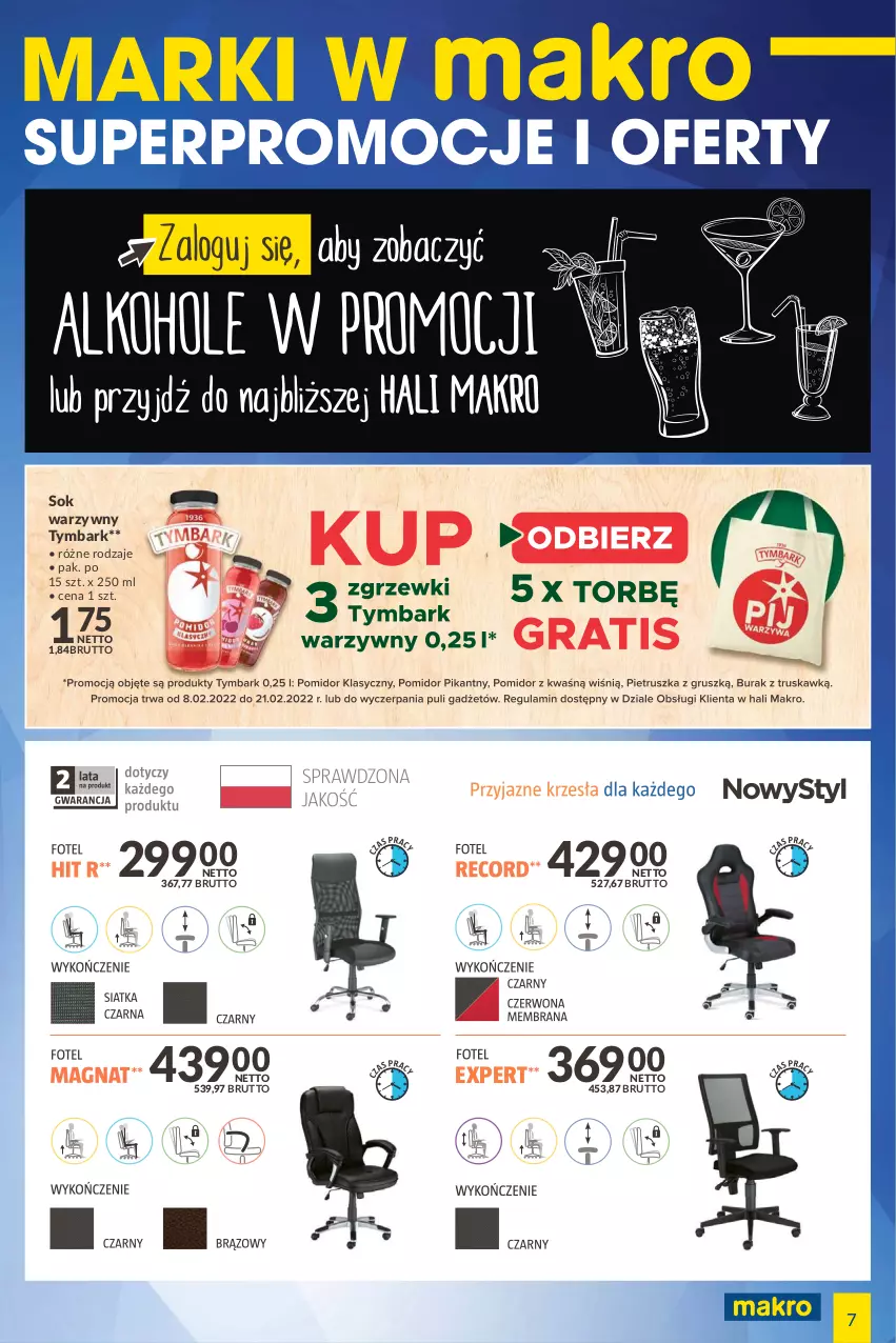 Gazetka promocyjna Makro - [Oferta specjalna] Marki w MAKRO - ważna 08.02 do 21.02.2022 - strona 7 - produkty: Sok, Tymbark