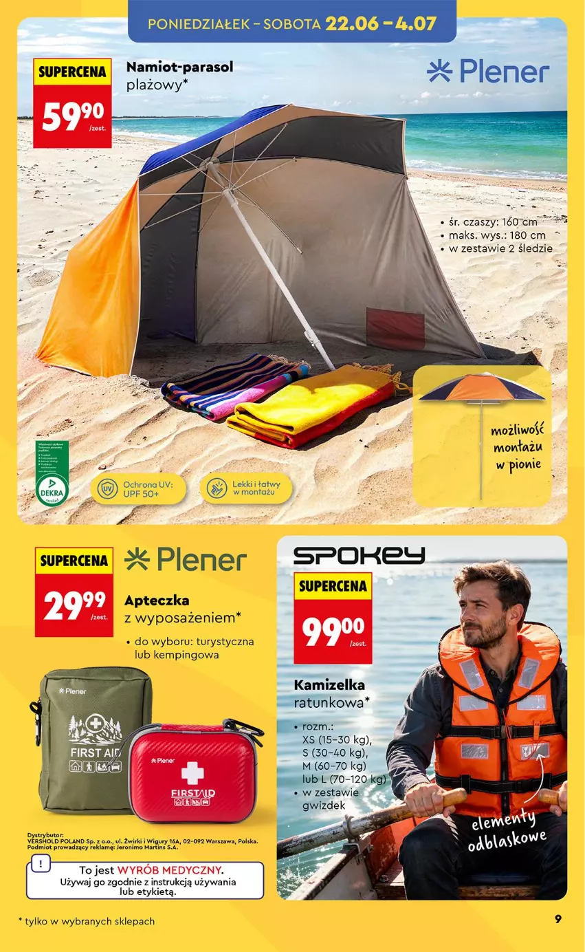 Gazetka promocyjna Biedronka - Okazje Tygodnia - ważna 20.06 do 04.07.2026 - strona 11 - produkty: Namiot, Parasol, Por, Ser