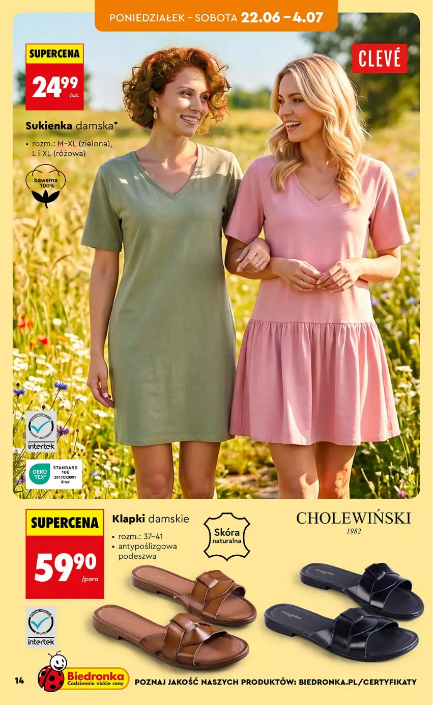 Gazetka promocyjna Biedronka - Okazje Tygodnia - ważna 20.06 do 04.07.2026 - strona 16 - produkty: Klapki