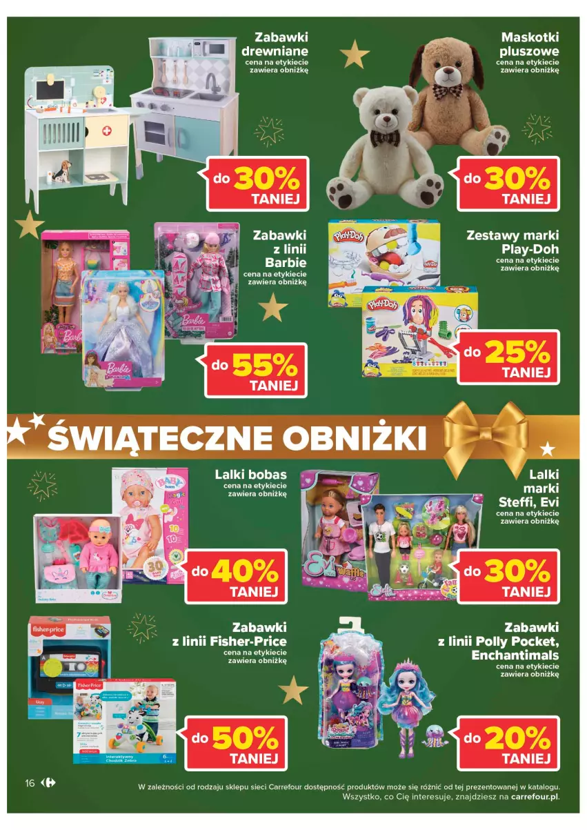 Gazetka promocyjna Carrefour - Gazetka Market - ważna 12.12 do 18.12.2022 - strona 16 - produkty: Barbie, Enchantimals, Fa, Fisher-Price, Gra, LG, Play-Doh, Polly Pocket