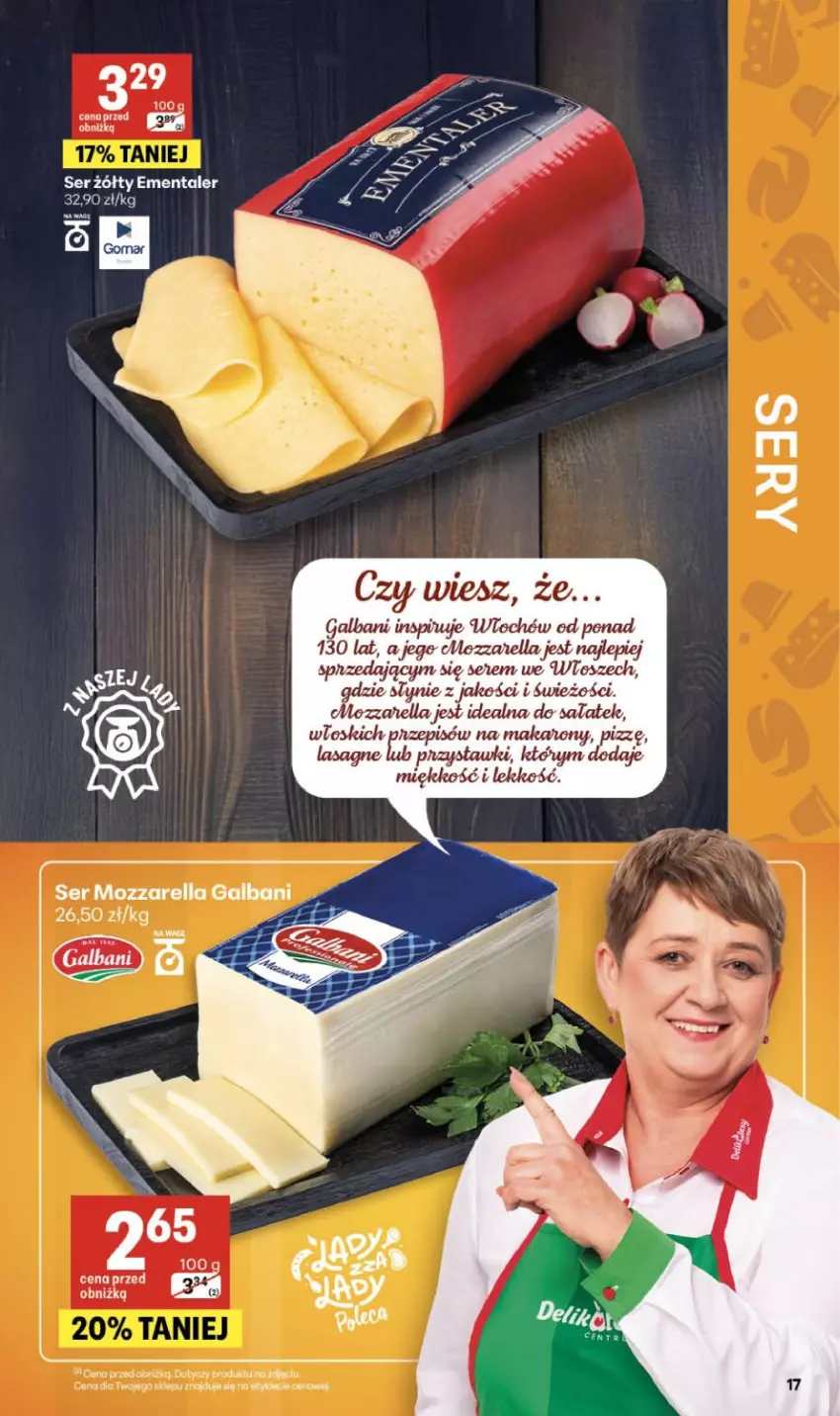 Gazetka promocyjna Delikatesy Centrum - Franczyza DC16 Czwartek - ważna 16.04 do 22.04.2026 - strona 17 - produkty: Galbani, Lasagne, Sałat