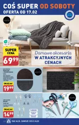 Gazetka promocyjna Aldi - Artykuły przemysłowe i tekstylia - Gazetka - ważna od 17.02 do 17.02.2024 - strona 10 - produkty: Noż, Koc, Nożyczki, Wycieraczka, Uchwyty