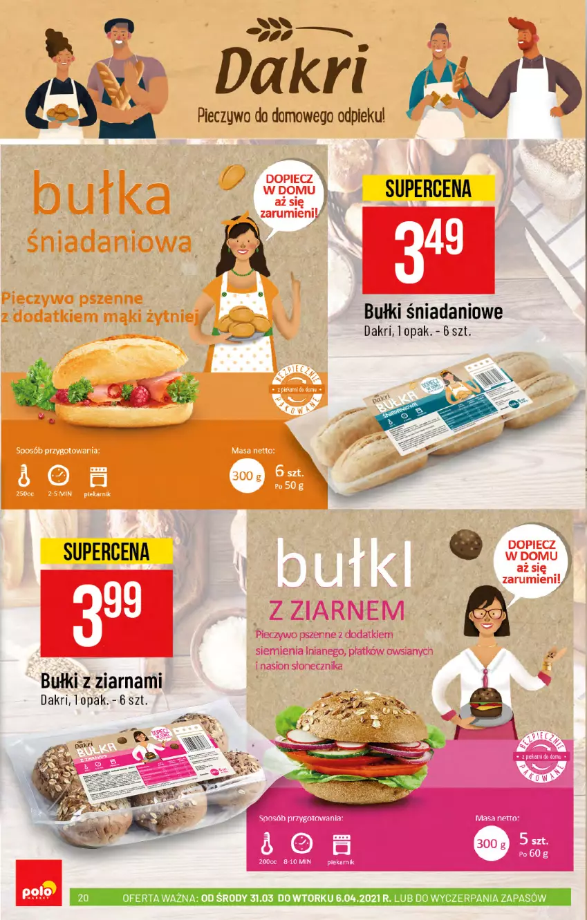 Gazetka promocyjna PoloMarket - Gazetka promocyjna  r - ważna 31.03 do 06.04.2021 - strona 20 - produkty: Danio, Piec, Pieczywo, Piekarnik, Rum