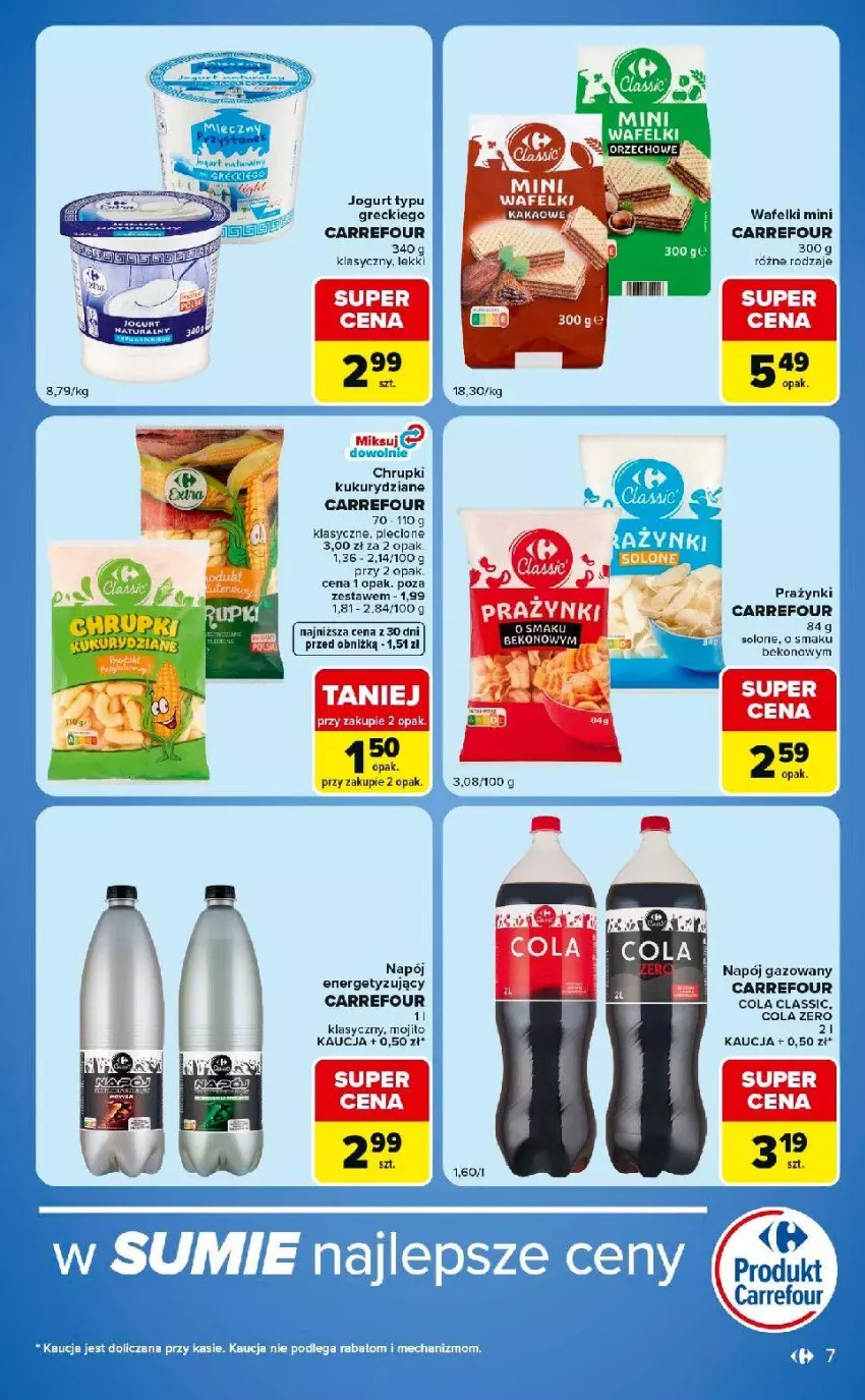 Gazetka promocyjna Carrefour - Gazetka Express w SUMIE ekspresowe zakupy - ważna 04.08 do 10.08.2026 - strona 7 - produkty: Beko, Chrupki, Jogurt, Napój, Napój gazowany, Prazynki